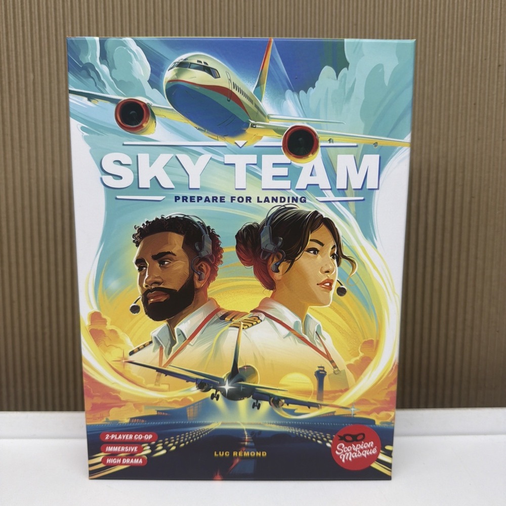 Sky Team Prepare for Landing Board Game New 2 Player Strategy Airplane Co-op